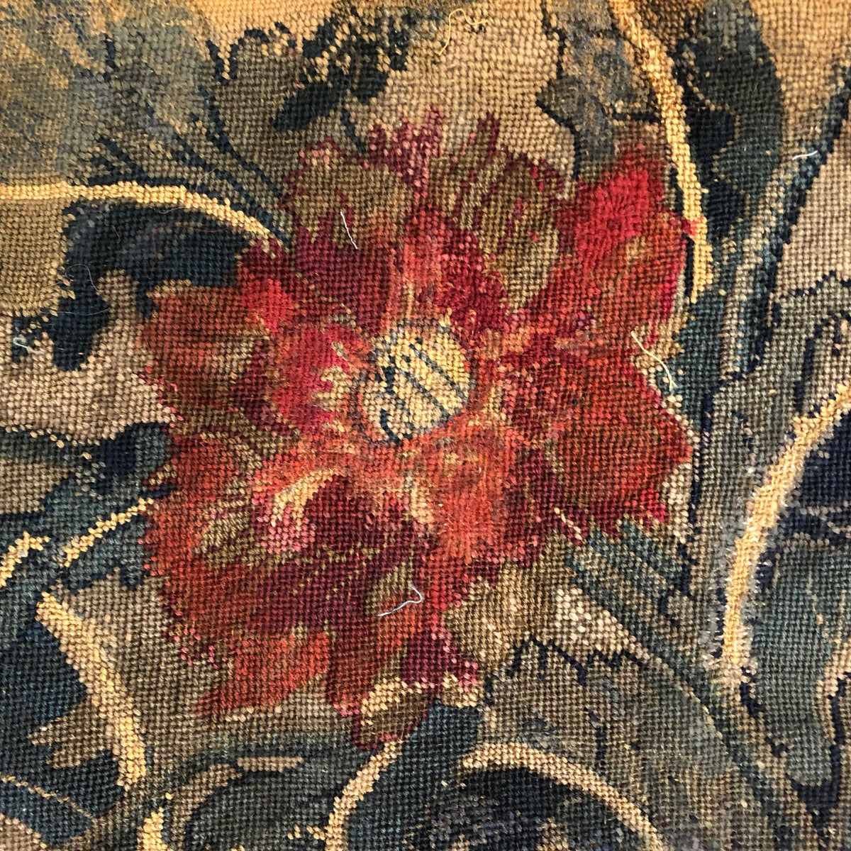 17th Century French Needlepoint ID: D047 B