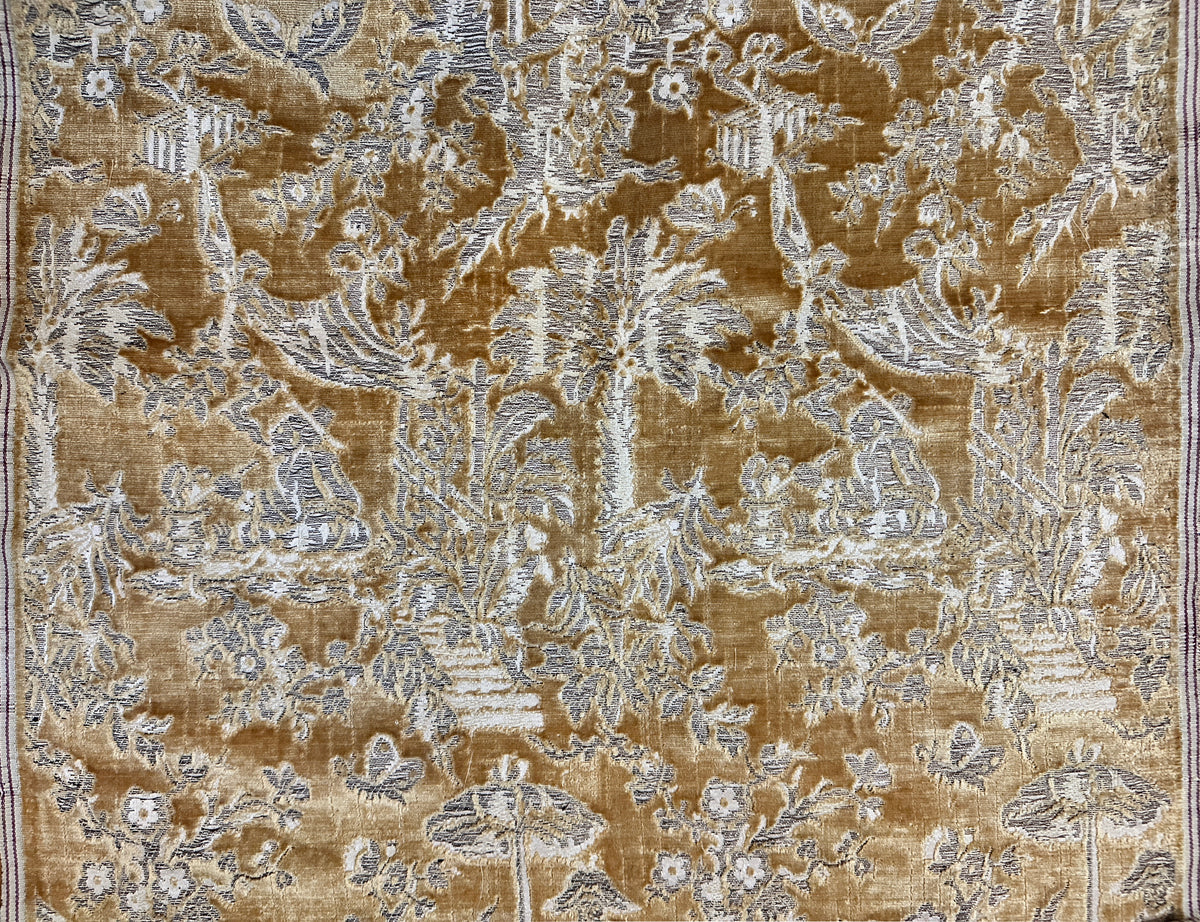 17th Century Italian Velvet with Metallic Thread ID: L099