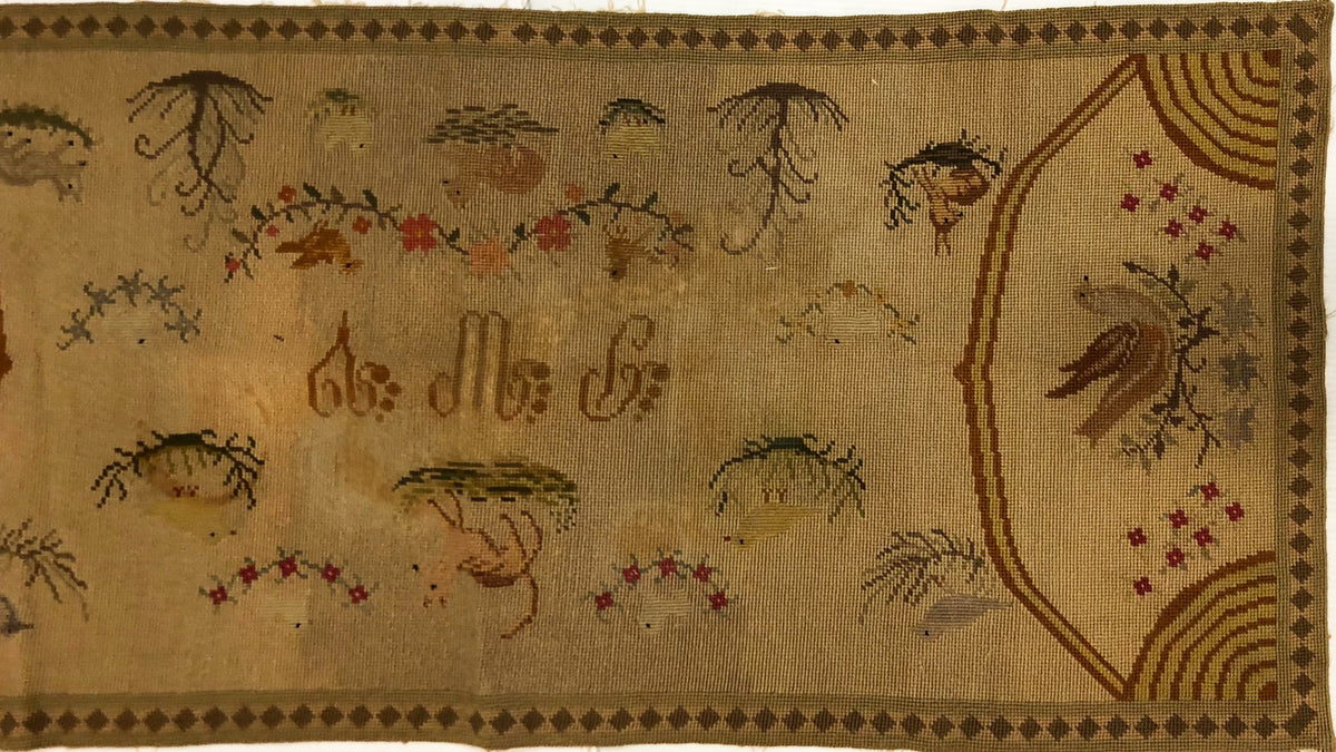 19th Century American Needlepoint ID: M107