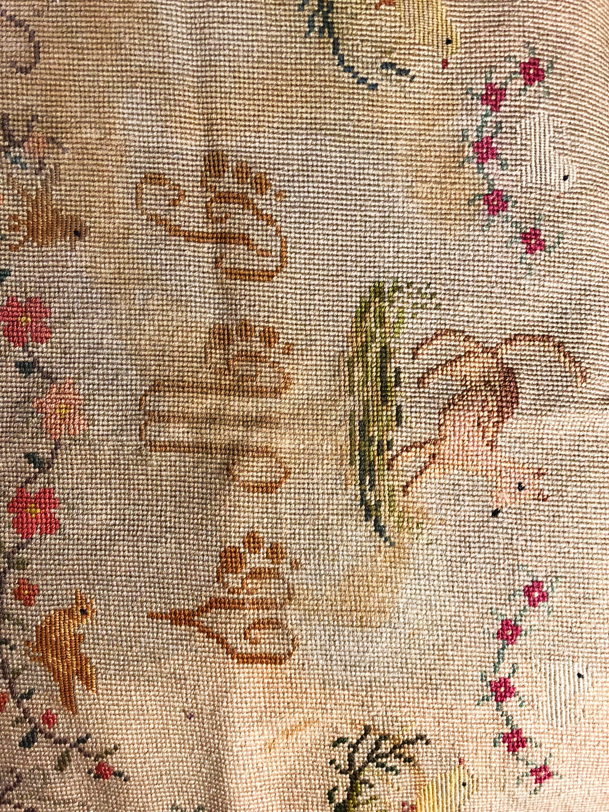 19th Century American Needlepoint ID: M107