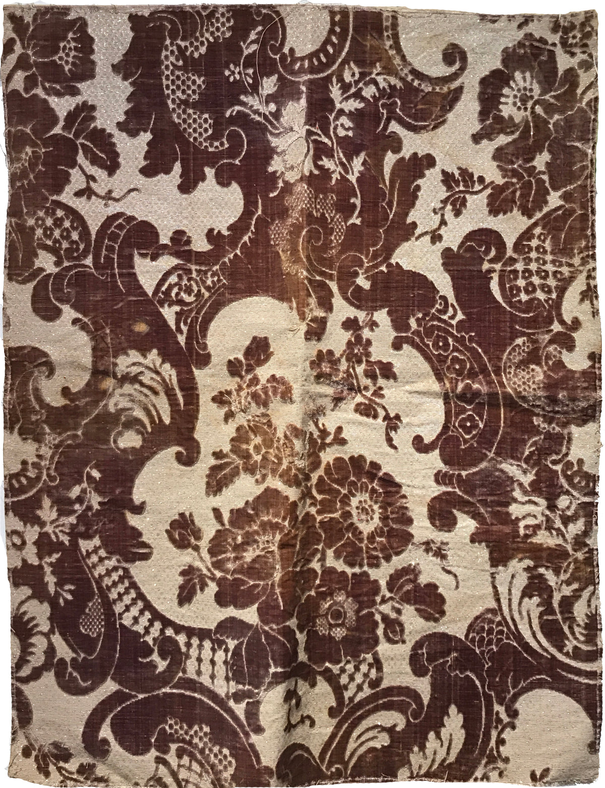 19th Century Brussel Cut Velvet ID: M17-008