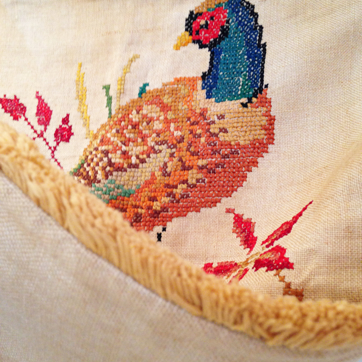 19th Century American Needlework Pillowcase ID: P160811