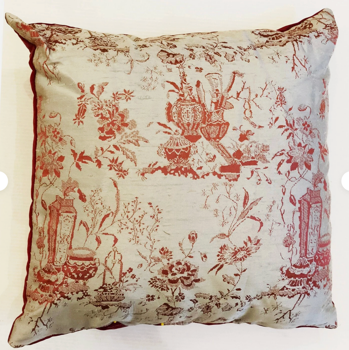 19th Chinese Silk Pillow