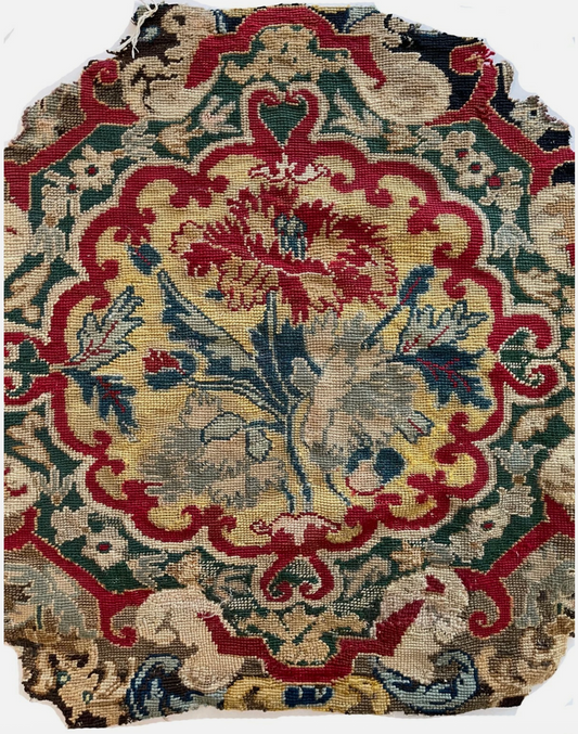 19th Century French Needlepoint Textile
