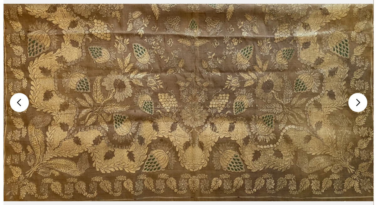 17th Century Italian Silk Embroidery