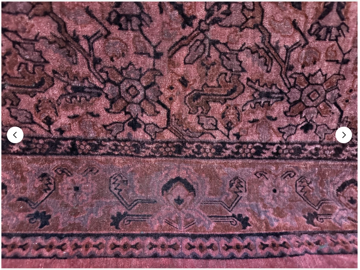 Late 19th Century European Burgundy Velvet Low Pile Coverlet
