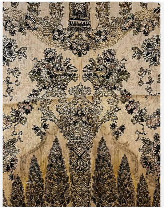 19th Century French Embroidery for pillow