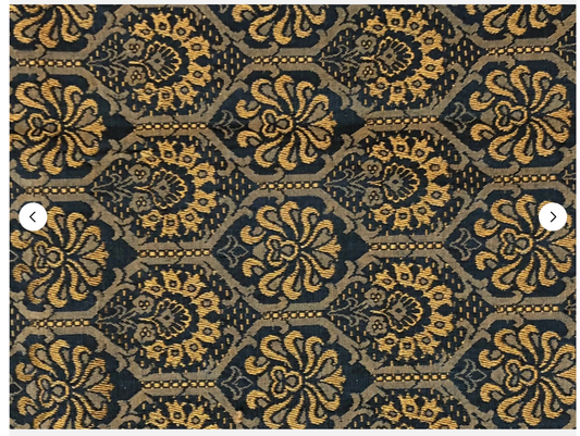 19th Century French Woven Silk Fabric