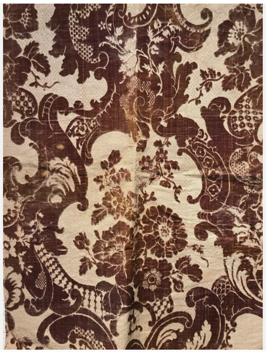 19th Century Brussels Cut Velvet