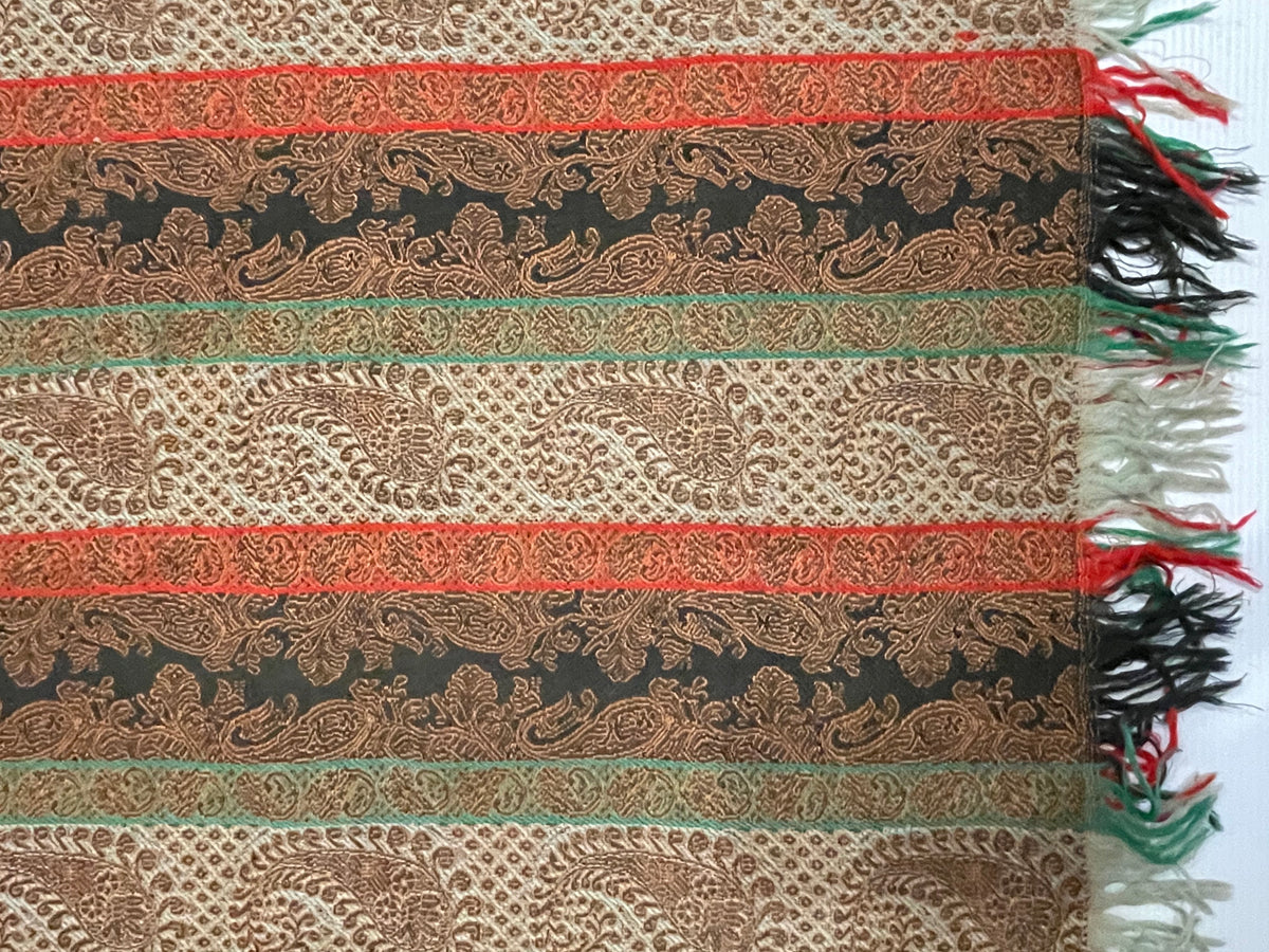 20th Century Indian Wool Paisley ID: T042104