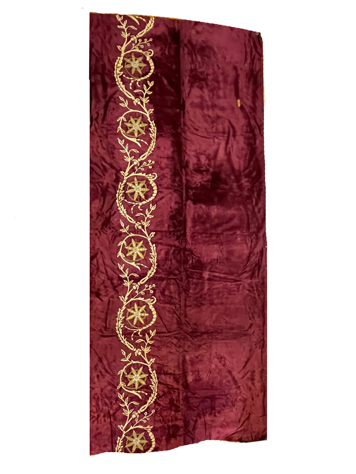 Pair of 17th Century French Applique Cut Velvet ID: T042110, 710041