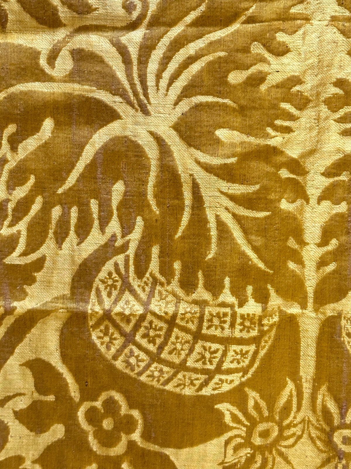 20th Century French Silk Textile ID: T082409