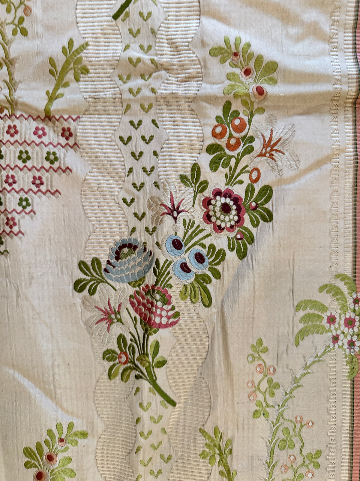 18th Century French Silk Textile ID: T082437
