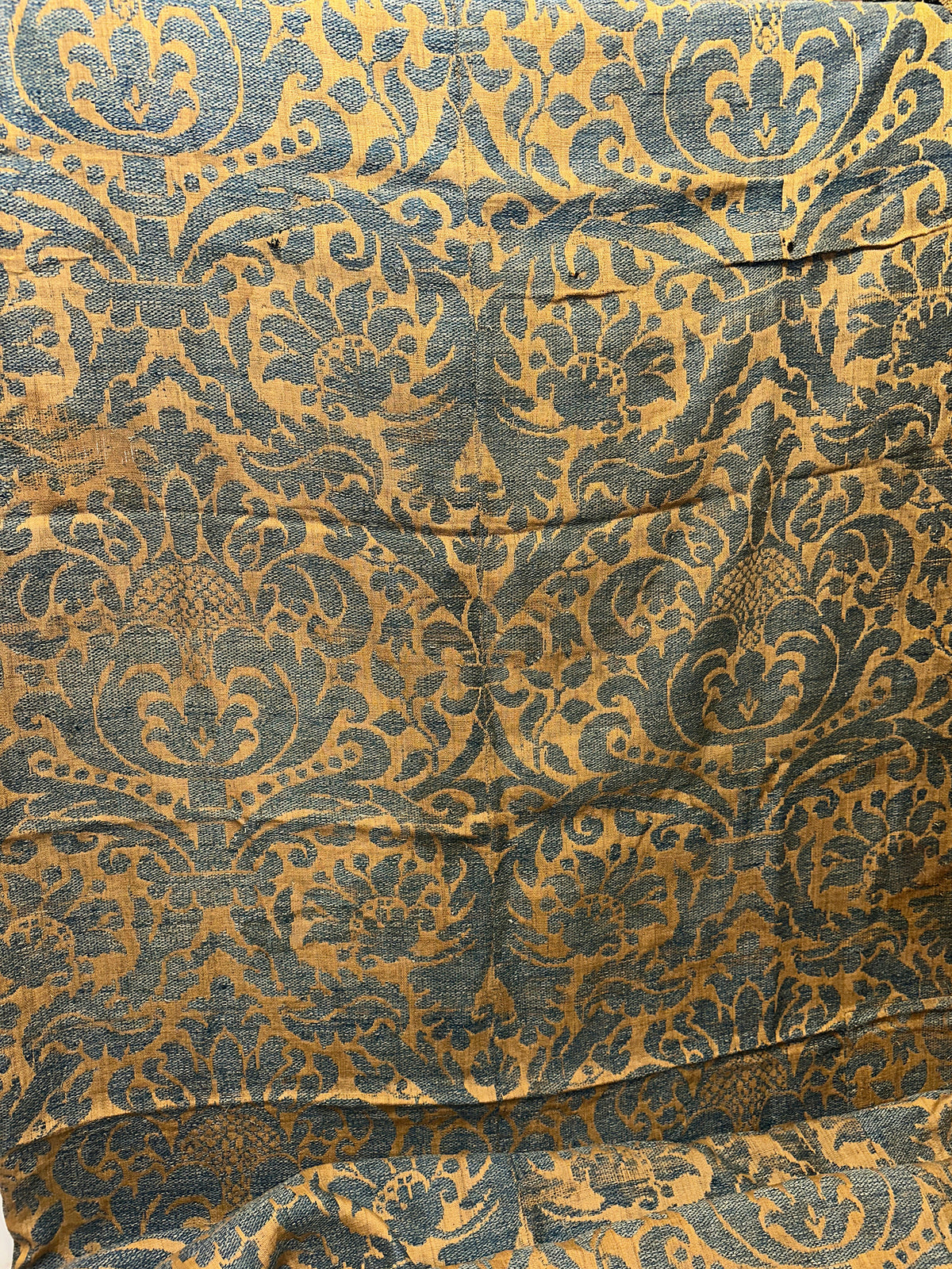 18th Century Italian Linen and Silk Woven Textile ID: 3015