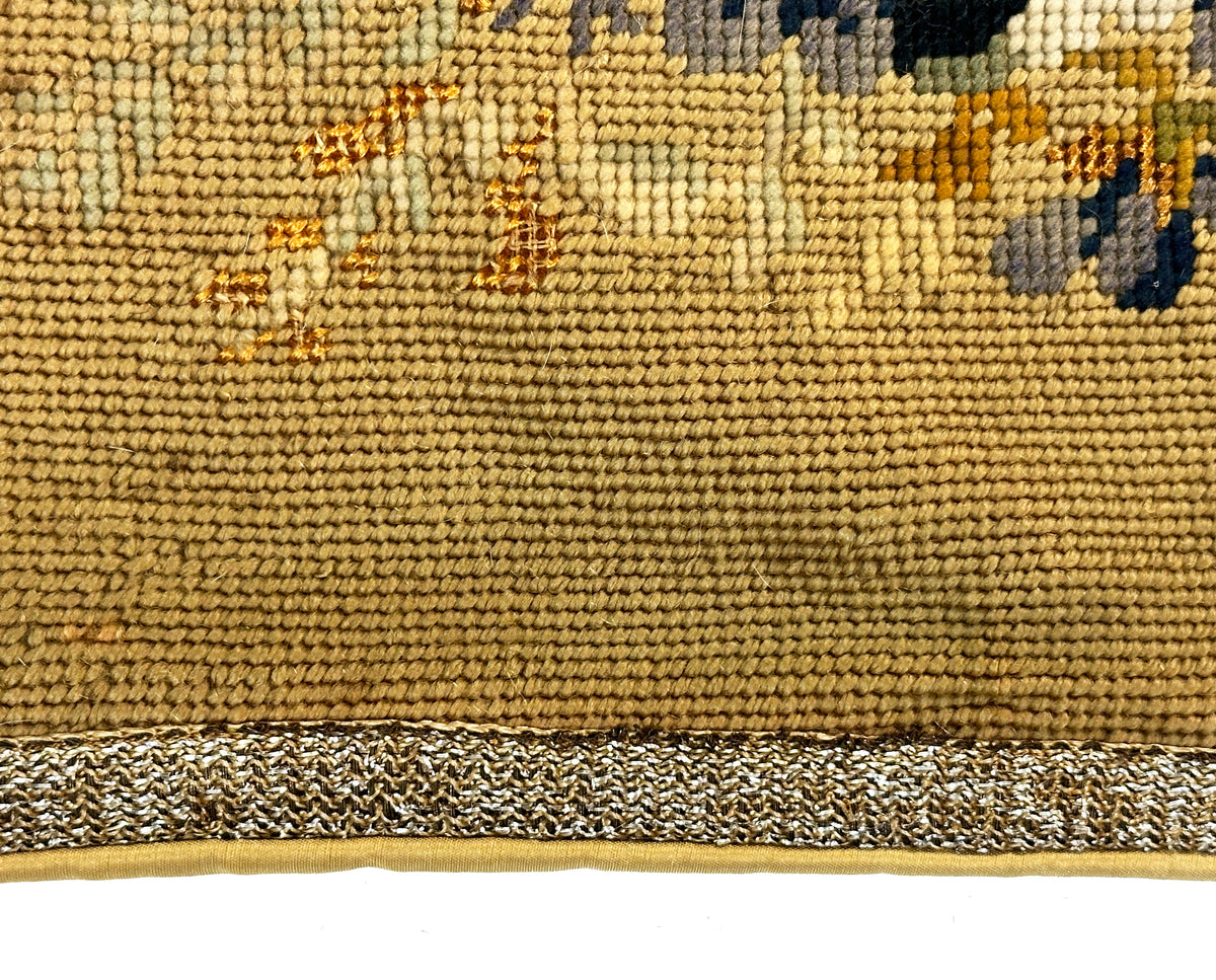 19th Century French Needlepoint Pillowcase ID: 853