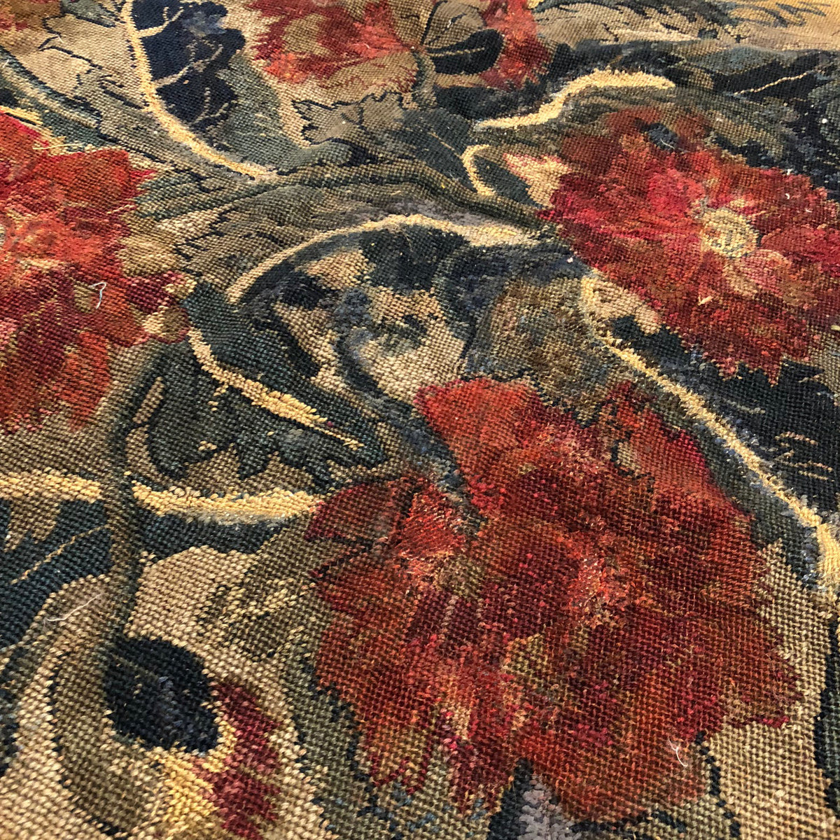 17th Century French Needlepoint ID: D047 B