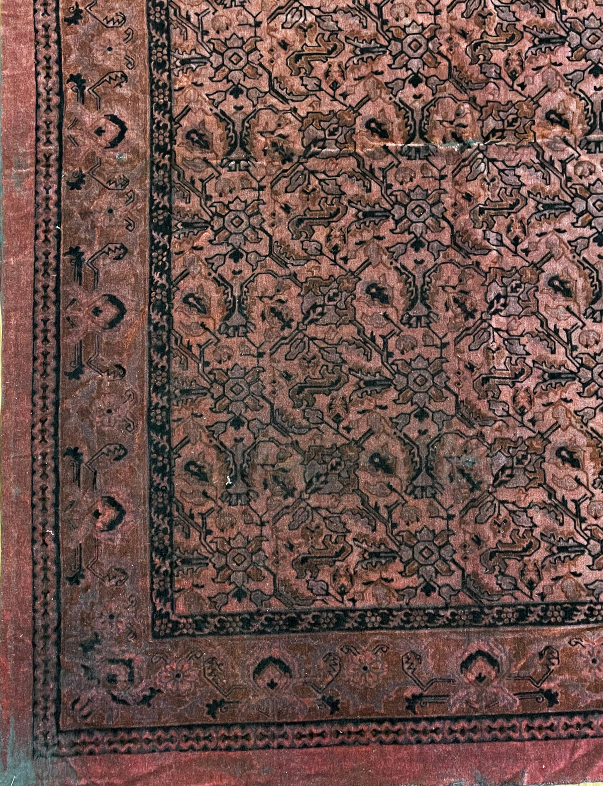 19th Century European Cut Velvet ID: D111