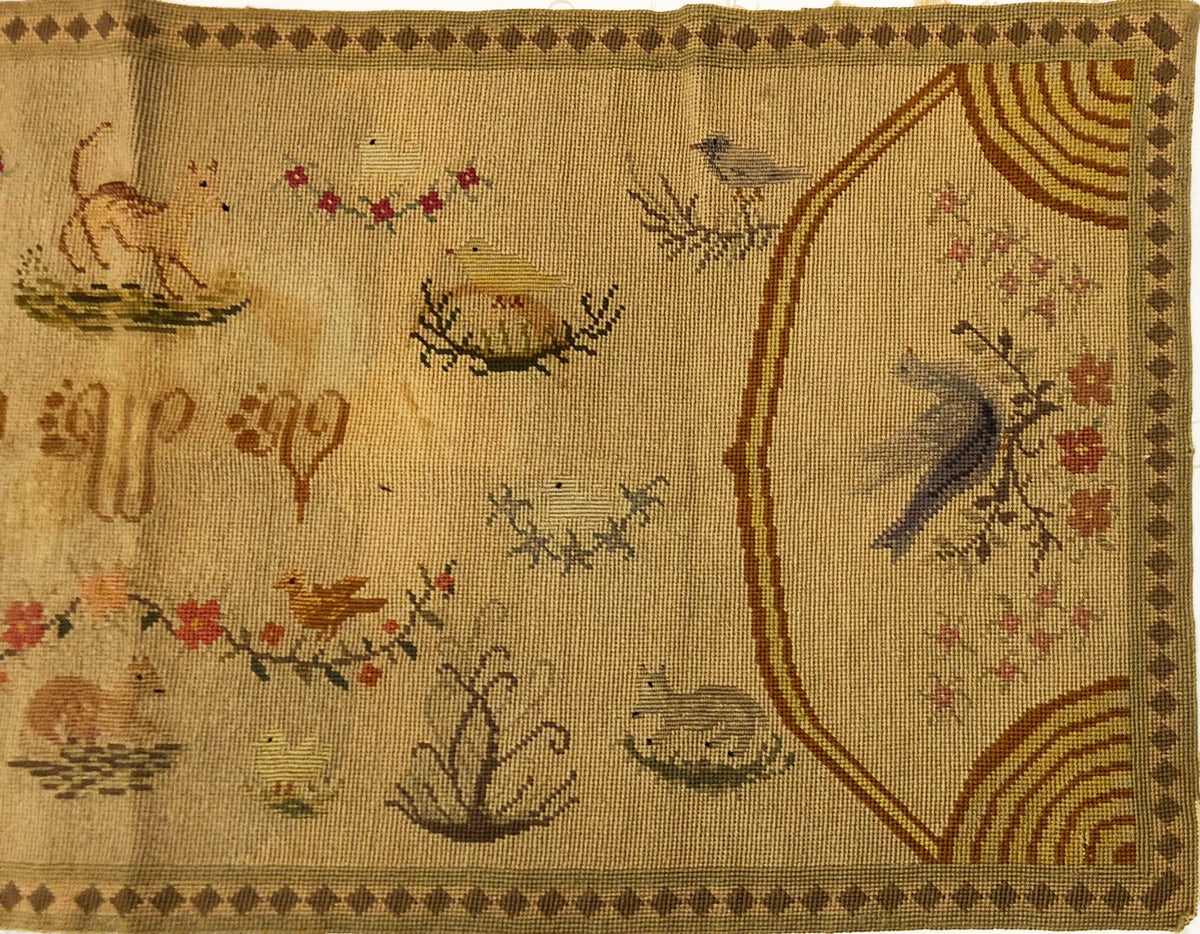 19th Century American Needlepoint ID: M107