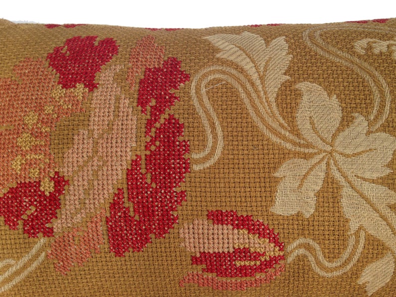 19th Century American Needlepoint Pillow ID: P160805