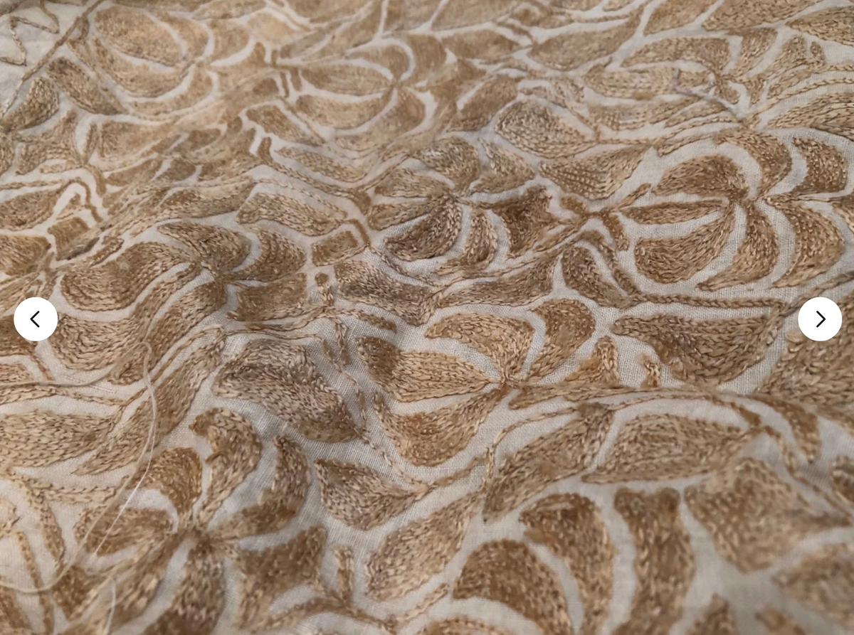 Early 20th Century Silk Panel Needlepoint
