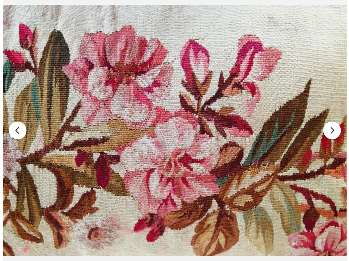 18th Century French Tapestry Oversized Pillow