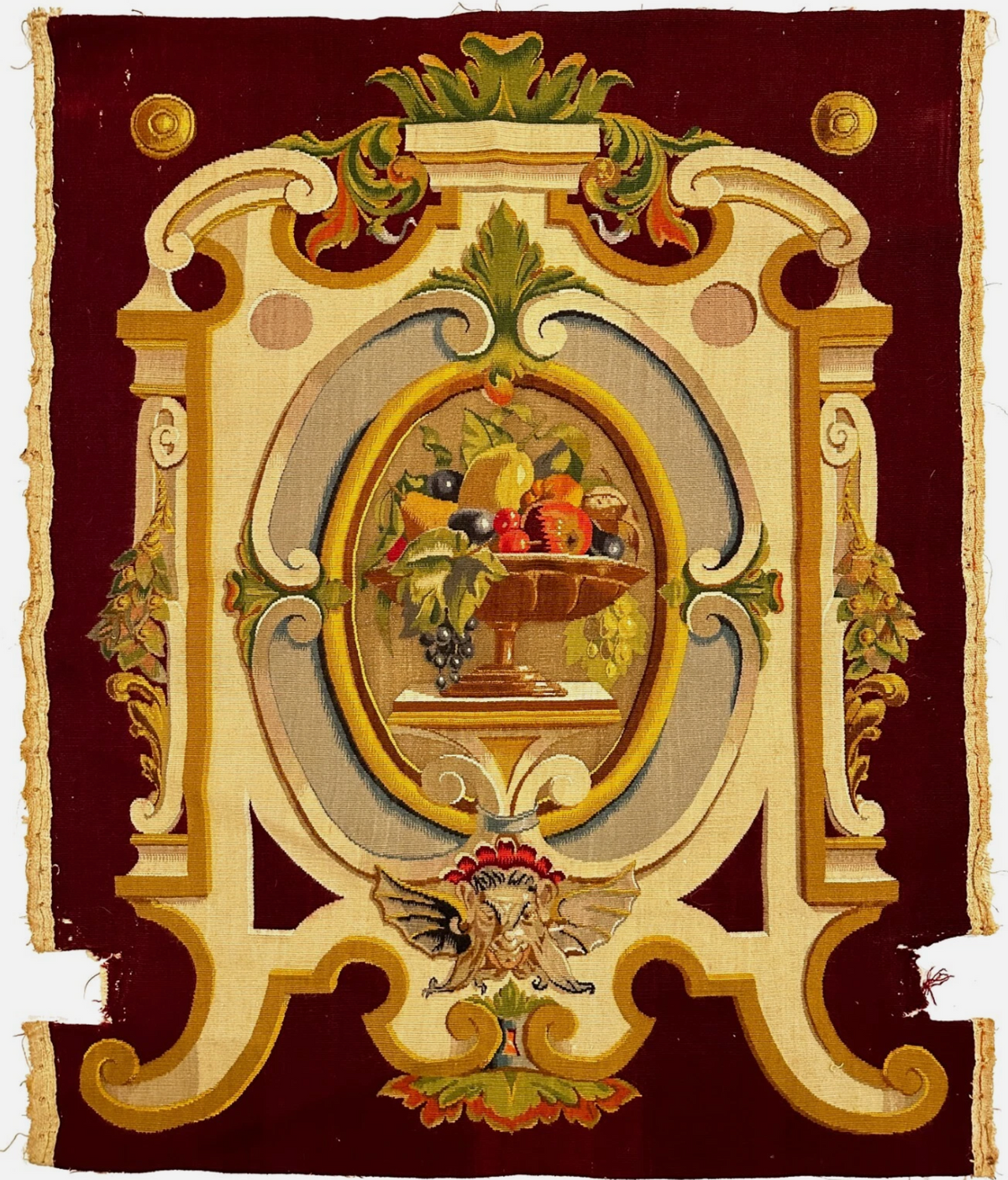 19th Century Aubusson Tapestry for Seatcover
