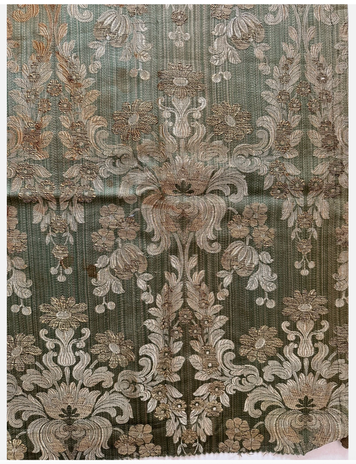 19th Century French Brocade Textile