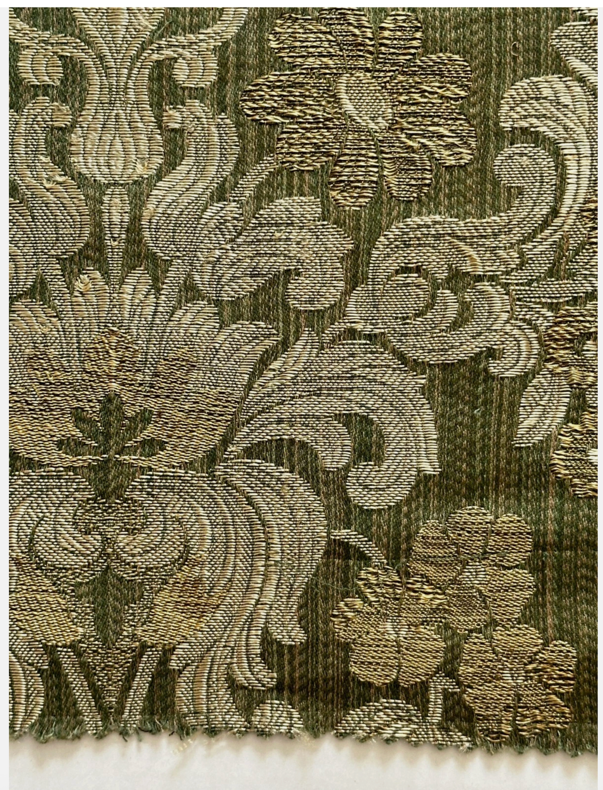 19th Century French Brocade Textile