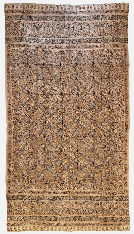 19th Century Turkish Woodblock Print on Fine Cotton
