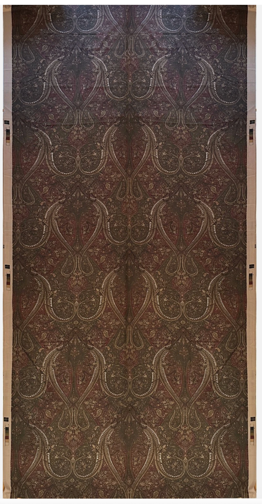 19th Century Woodblock on Linen