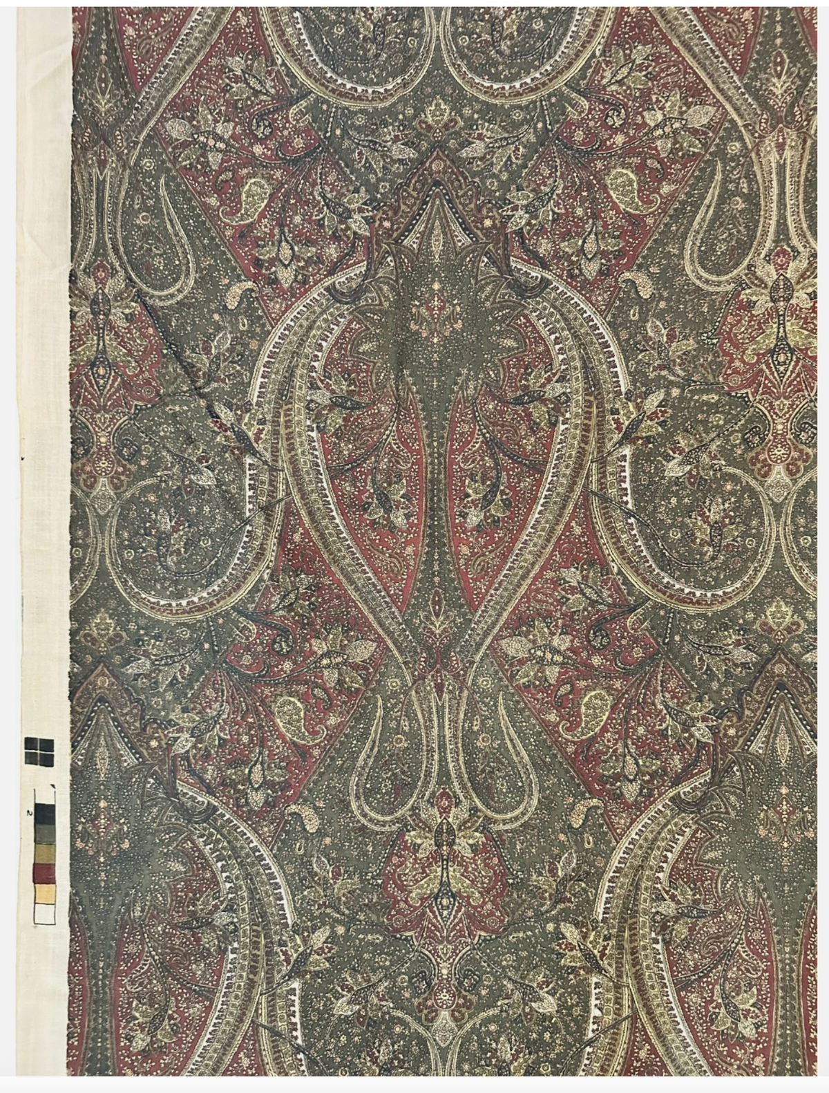 19th Century Woodblock on Linen