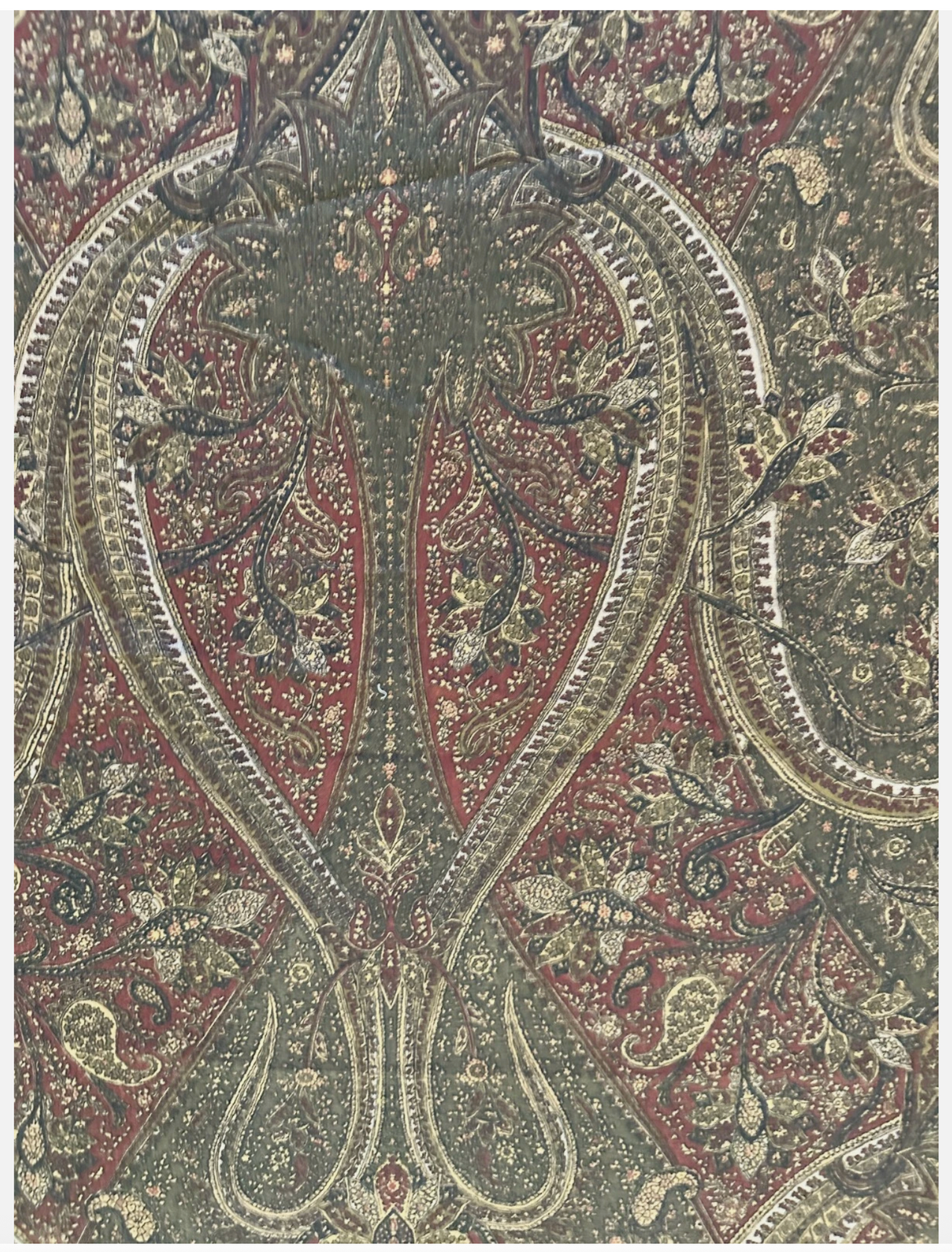 19th Century Woodblock on Linen
