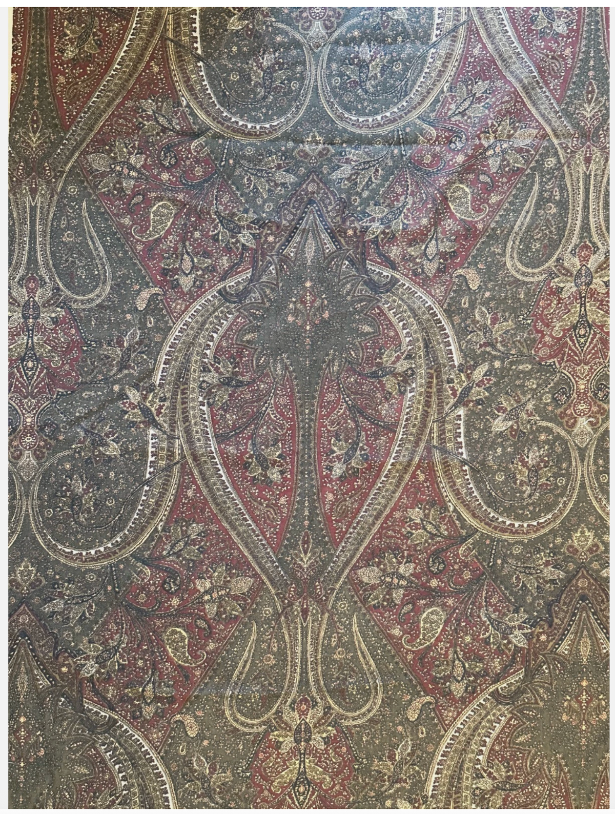 19th Century Woodblock on Linen