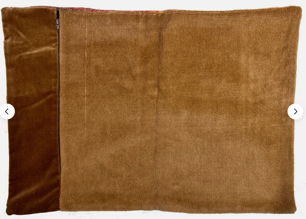 18th Century Spanish Cut Velvet Pillowcase
