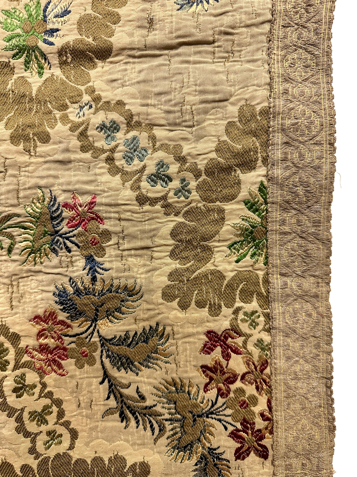 18th Century French Silk Embroidery ID: T032401