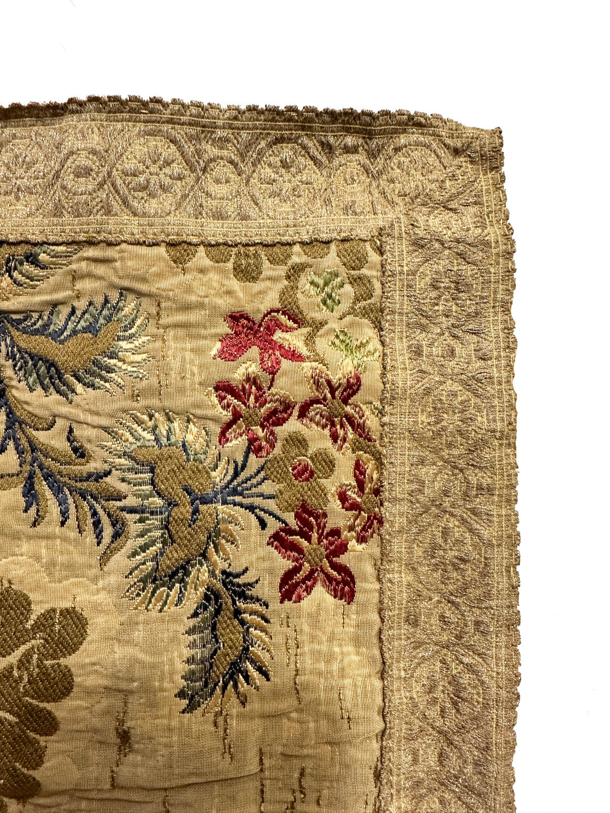 18th Century French Silk Embroidery ID: T032401