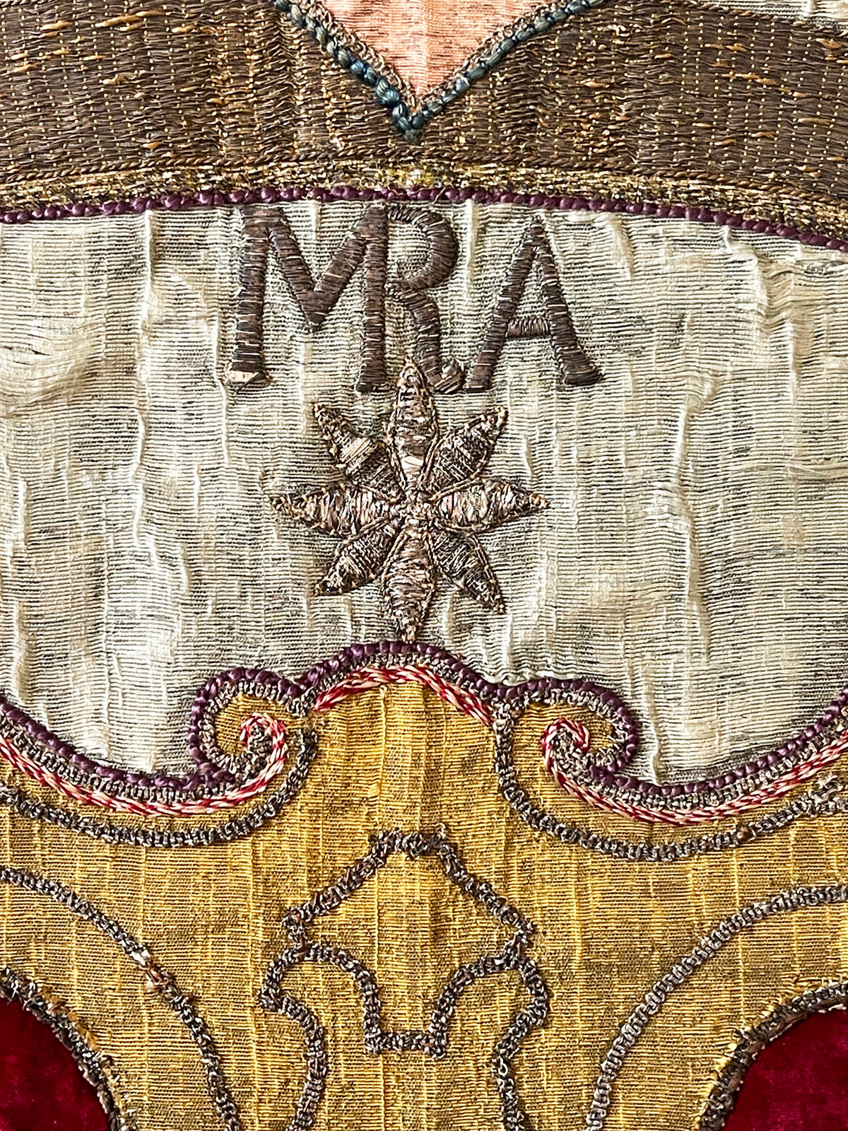 17th Century French Coat of Arms (Cut Velvet and Applique) ID: T042102