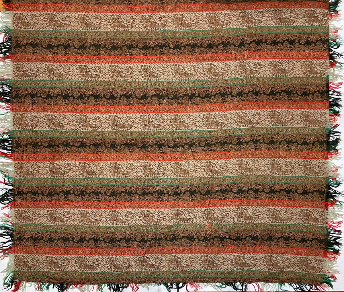 20th Century Indian Wool Paisley ID: T042104