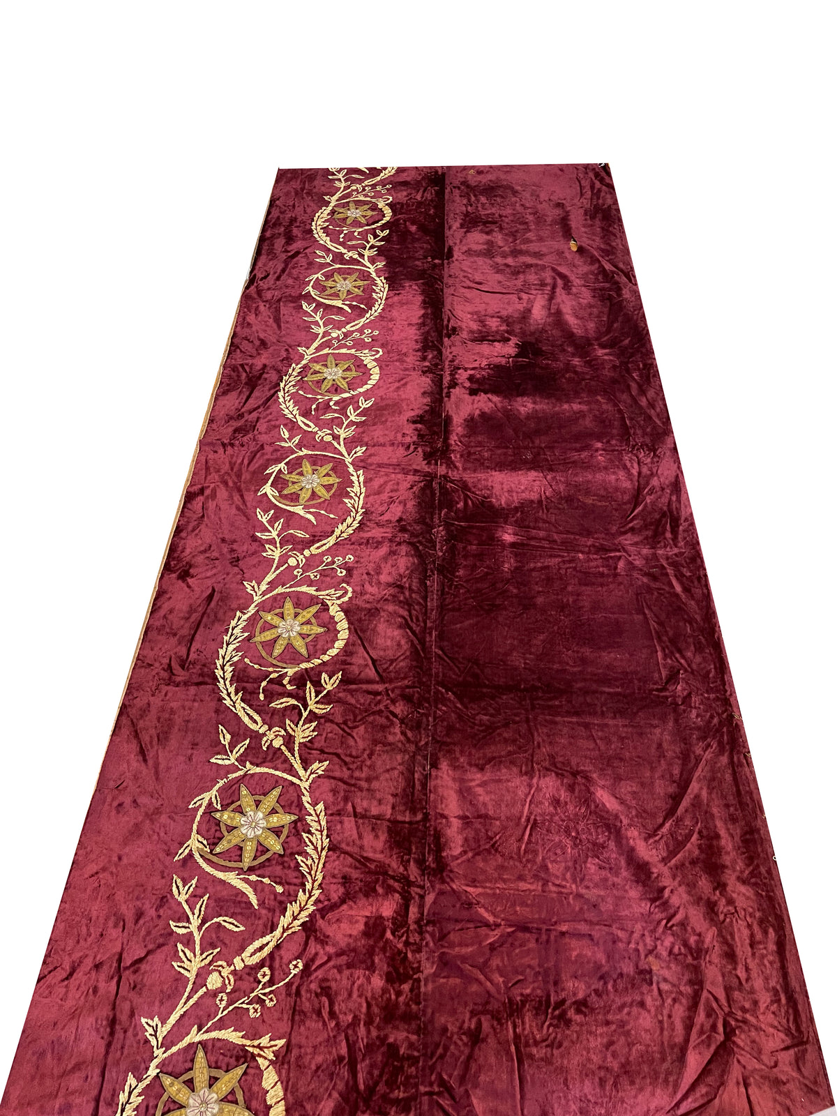Pair of 17th Century French Applique Cut Velvet ID: T042110, 710041