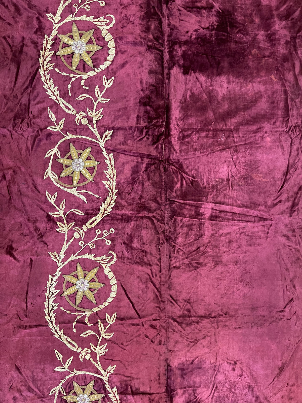 Pair of 17th Century French Applique Cut Velvet ID: T042110, 710041