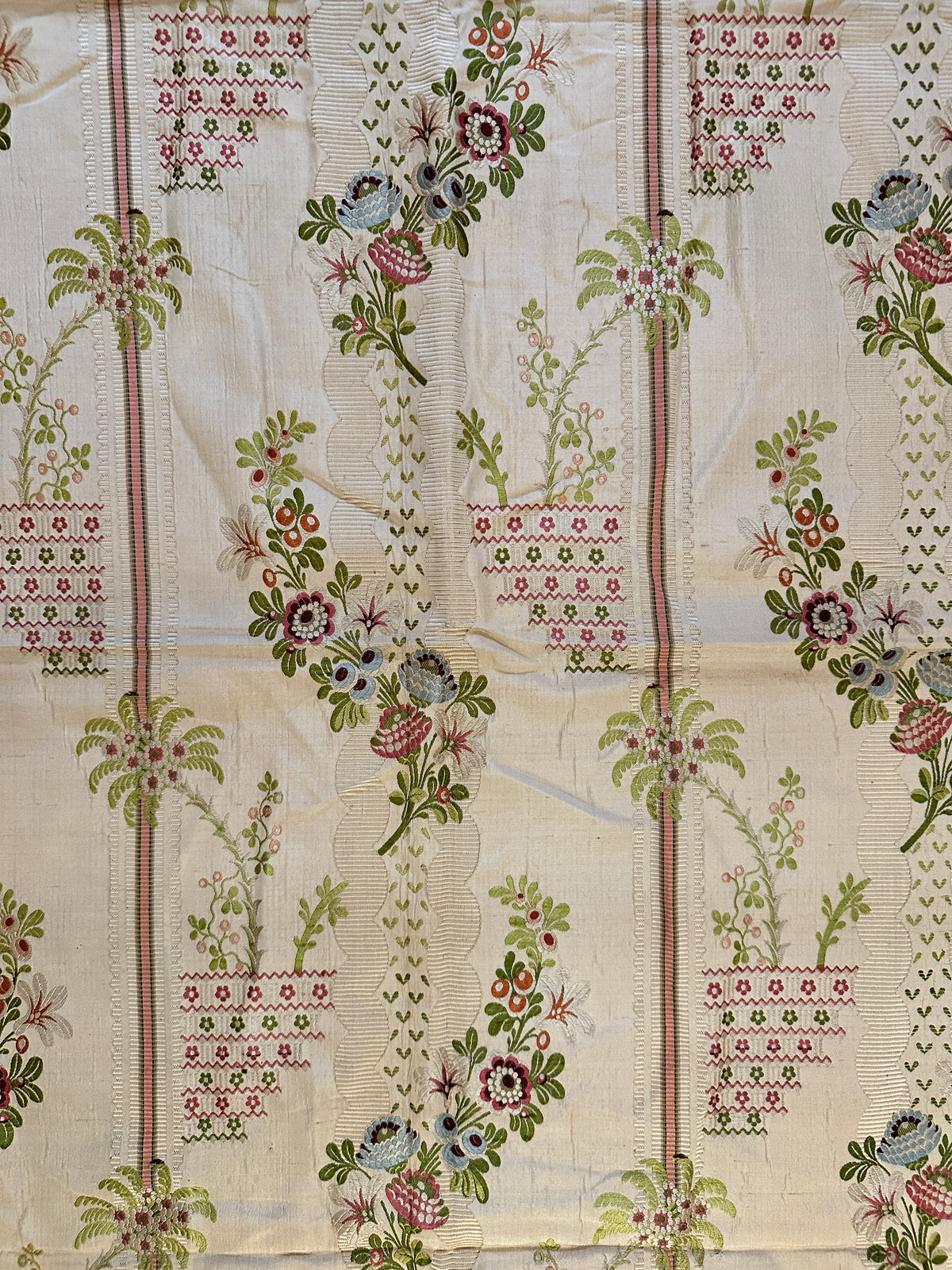 18th Century French Silk Textile ID: T082437