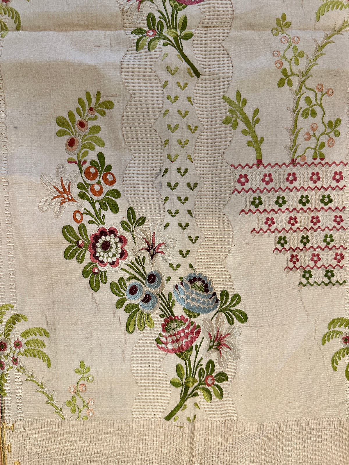 18th Century French Silk Textile ID: T082437